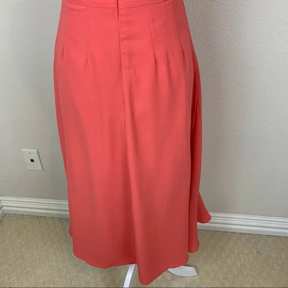 NWT Anthropologie Finders Keepers Midi Dress Ruffles Pink Size S - Picture 10 of 12